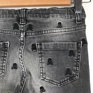Philipp Plein Junior Gray Skull‎ Jeans Size 8